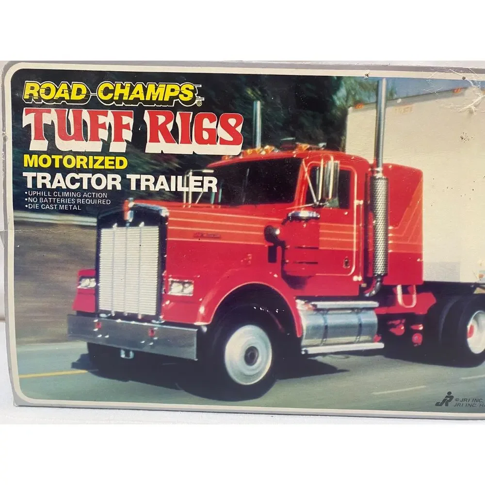 Road Champs Tuff Rigs Motorized Tractor Trailer Black Hawk 1983 Kenworth